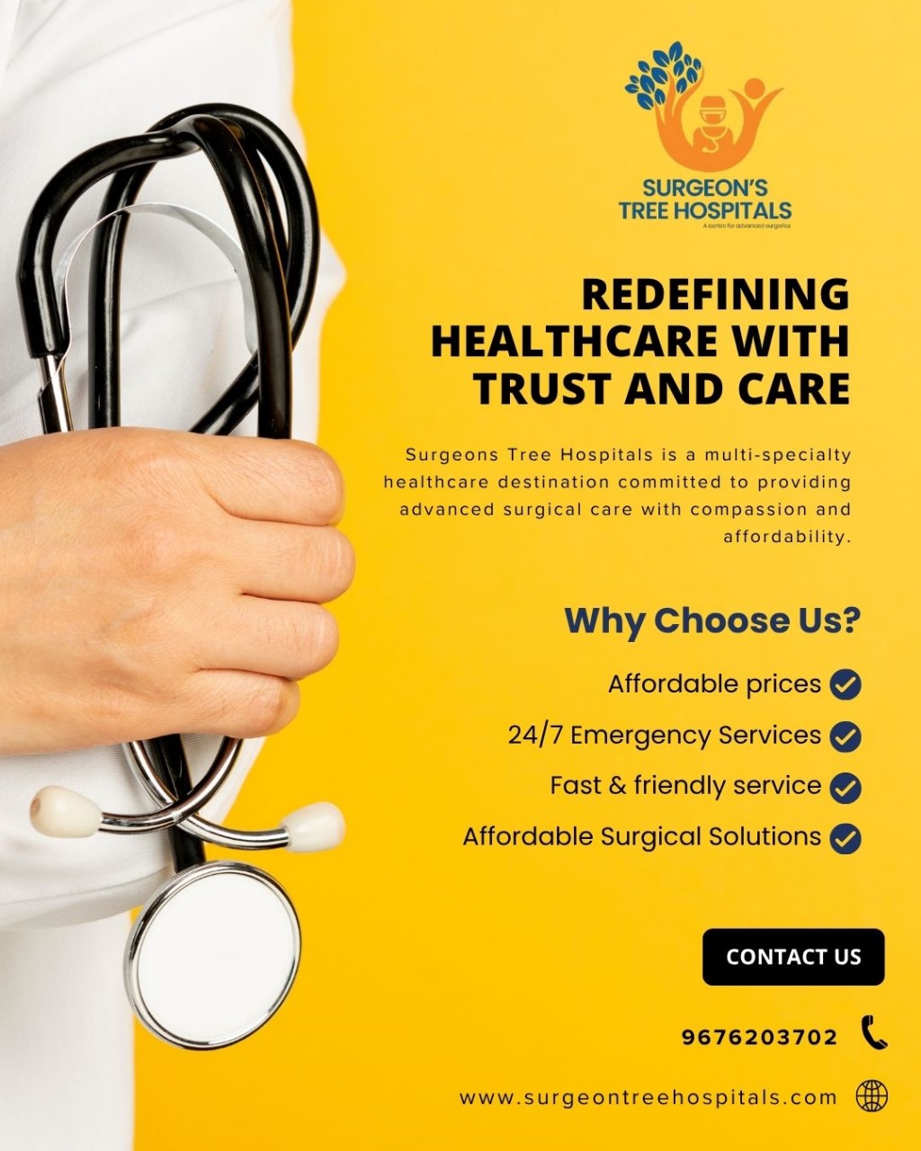 Best Hospital for Orthopedic & Joint Surgeries Near Me in Hyderabad – Surgeons Tree Hospitals