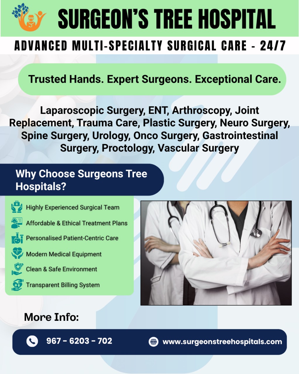Hospital with Advanced Diagnostic Lab Near Me | Surgeons Tree